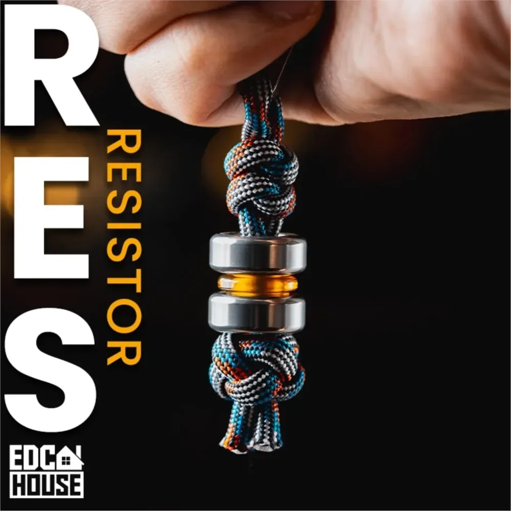 

LAUTIE EDC “Resistor” Pendant EDC House Fingertip Gyro Accessories Metal Slider Fidget Fidgets Toys