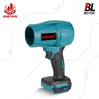 ONEVAN 1500W Brushless High Power Turbo Fan Blowers Electric Handheld Jet Fan Snow Leaf Dust Blowing Tool for Makita 18V Battery 1