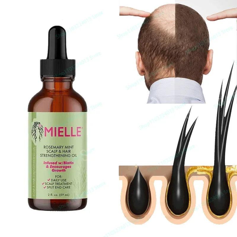 

Эфирное масло мяты для роста волос Sdatter, увлажнение и уход за волосами, средство для ухода за волосами, средство для разделения и сушки, органические волосы Mielle