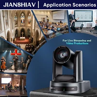 NDI/SDI 4K PTZ Camera 10X 20X zoom Video Conference Live Streaming HDMI USB IP POE 1080P for Church NetMeeting Broadcast Youtube - Image 5