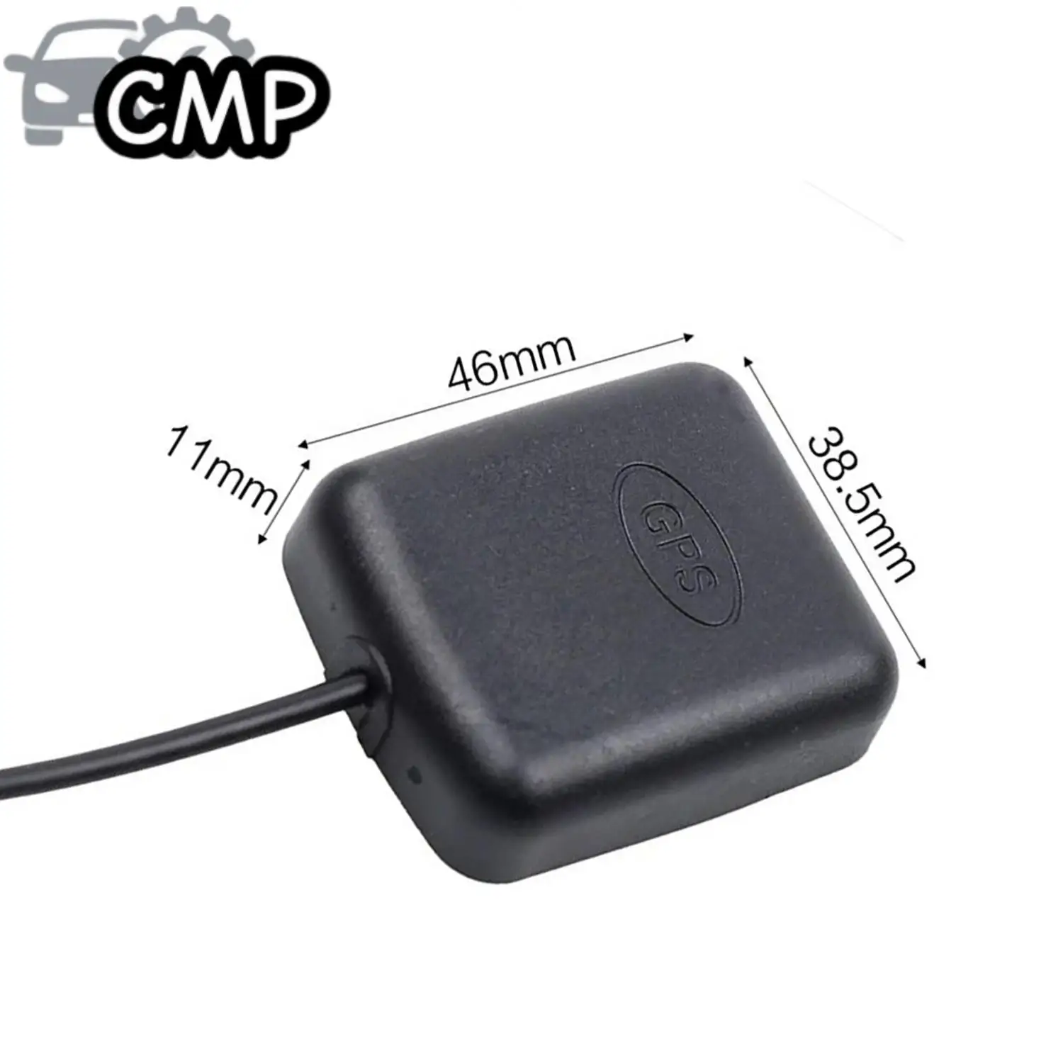 1개 3.5mm 차량용 팔꿈치형 외부 GPS 안테나, 자동차 트럭 SUV 대시캠, 차량용 전자 장비 액세서리에 적합