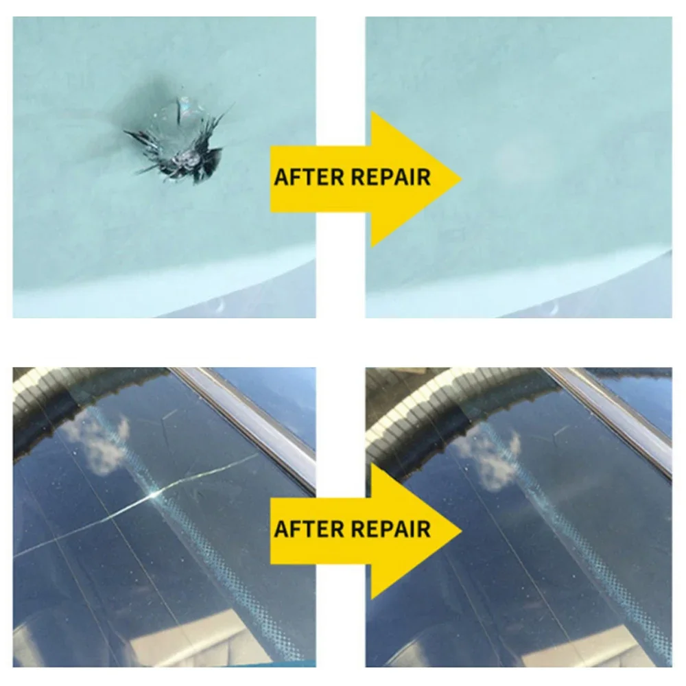 Windshield Repair Kit Quick Fix Cars Cracked Glass Windscreen Tool Resin Sealer DIY Autos Window Screen Polishing windshield repair kit automotive glass repair glass polishing kit auto glass repair fluid 3ML