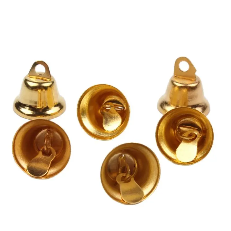 

50pcs 100pcs Gold Silver Christmas Gingle Bell For Party Wedding Home Xmas Tree Decoration Jewelry Finding DIY Bells Crafts