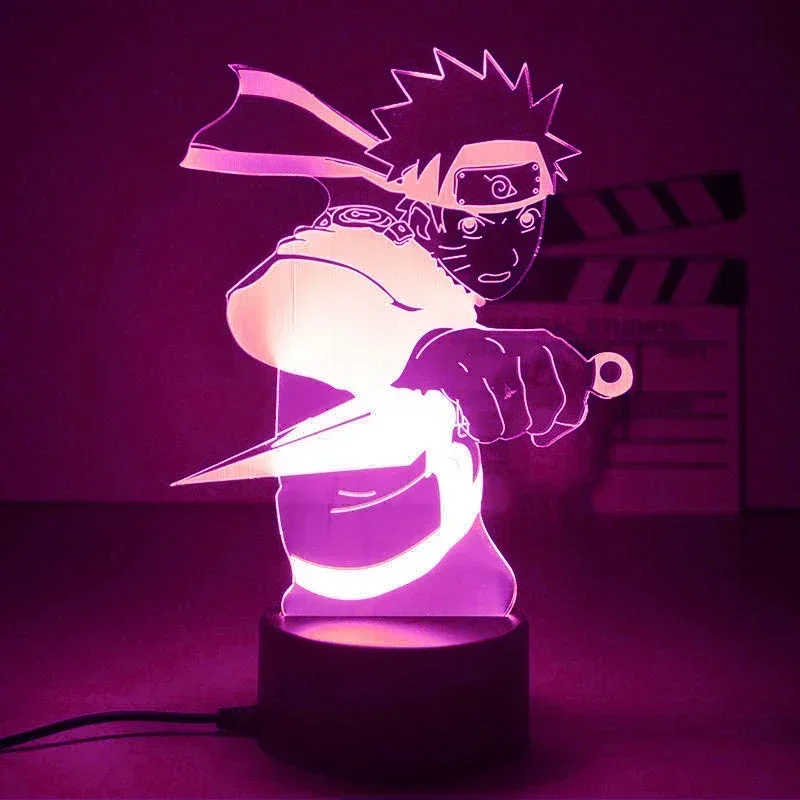 3D LED Night Light - Anime Naruto Characters Action Figure Collection