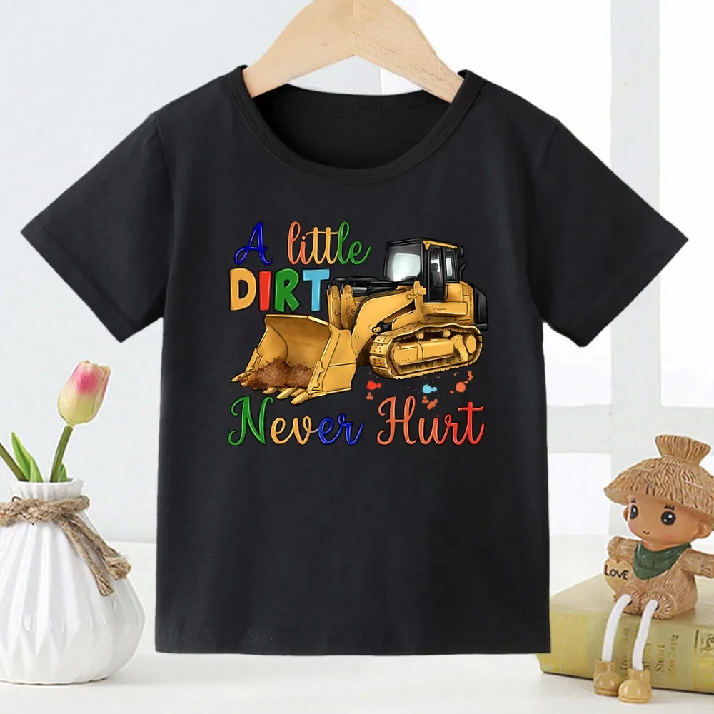 thumbnail image 1 of Dinosaur Kids T Shirt Hot Selling Fashion Cartoon Dinosaur Print Children's T-shirt Short-sleeved Base Shirt Stranger Things Tee, 1 of 5