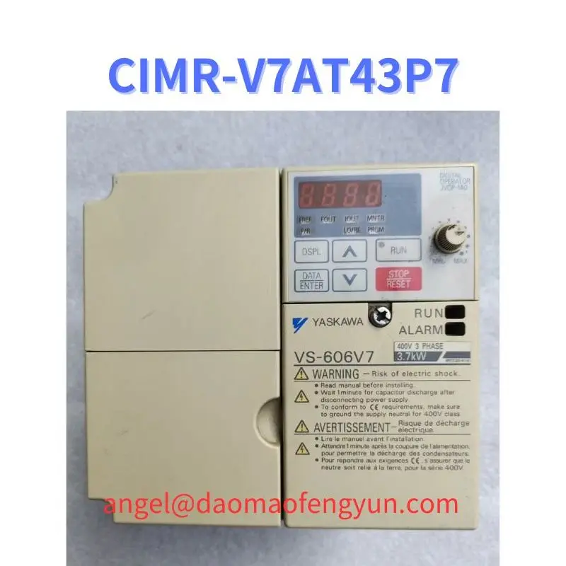 

CIMR-V7AT43P7 Used VS-606V7 series inverter 400V 3PHASE 3.7kW test function ok