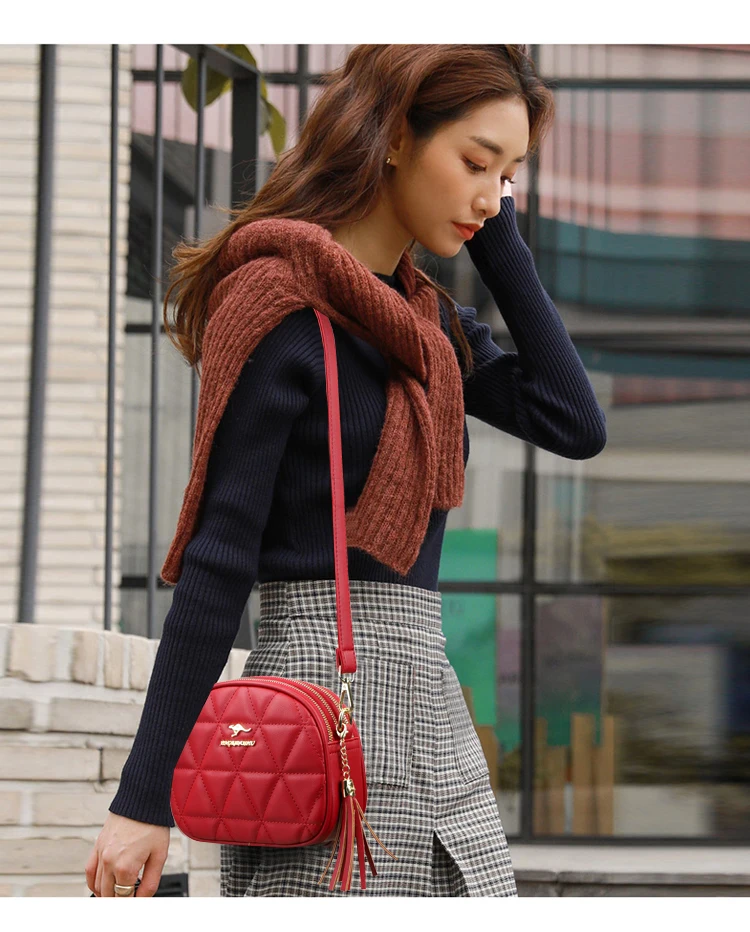 2023 Brand Retro Women's Shoulder Bag High Quality Leather Fashion Bag Luxury Designer Soft Leather Large Capacity Crossbody Bag