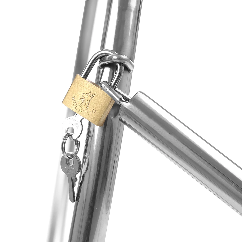 Thierry Stainless Steel Position Restraints Sex Furniture Ring-shaped Hoop with Lock Bdsm Sex Toys for Women Couples Adult Games