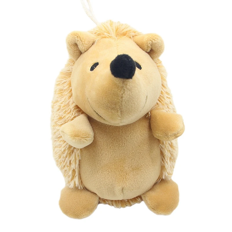 Interactive Plush Hedgehog Dog Squeaky Toy
