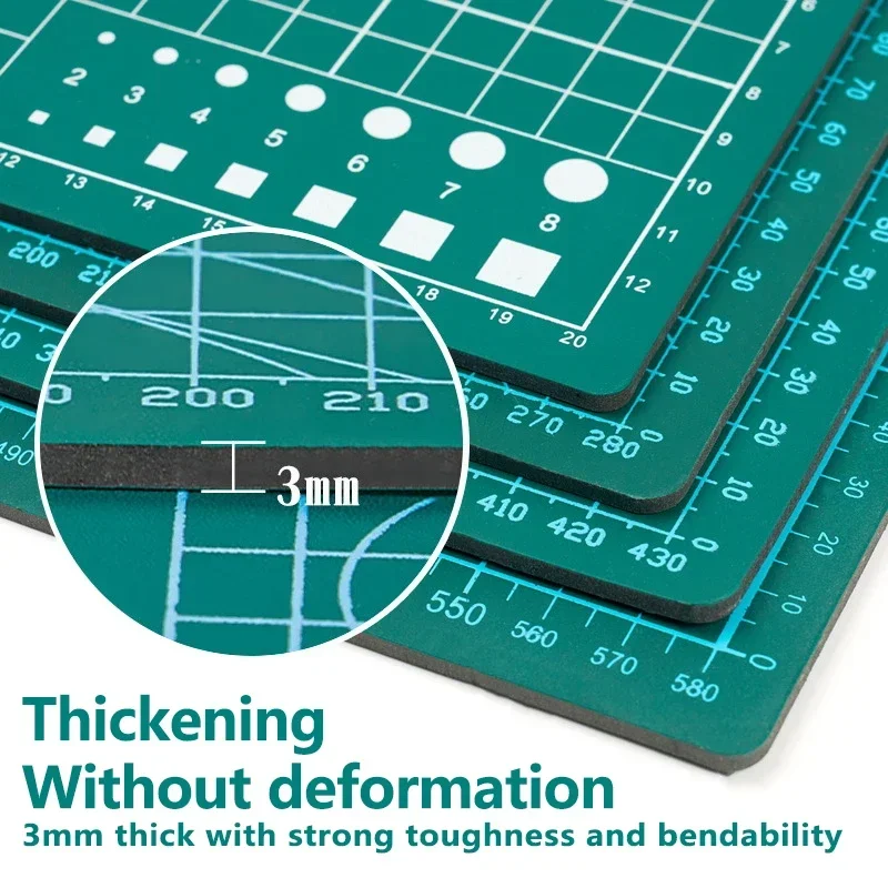 1pc Large Cutting Mat Self Healing Double Side A3 A4 Cutting Pad for Crafting Silhouette Green Sewing Cutting Mat 2