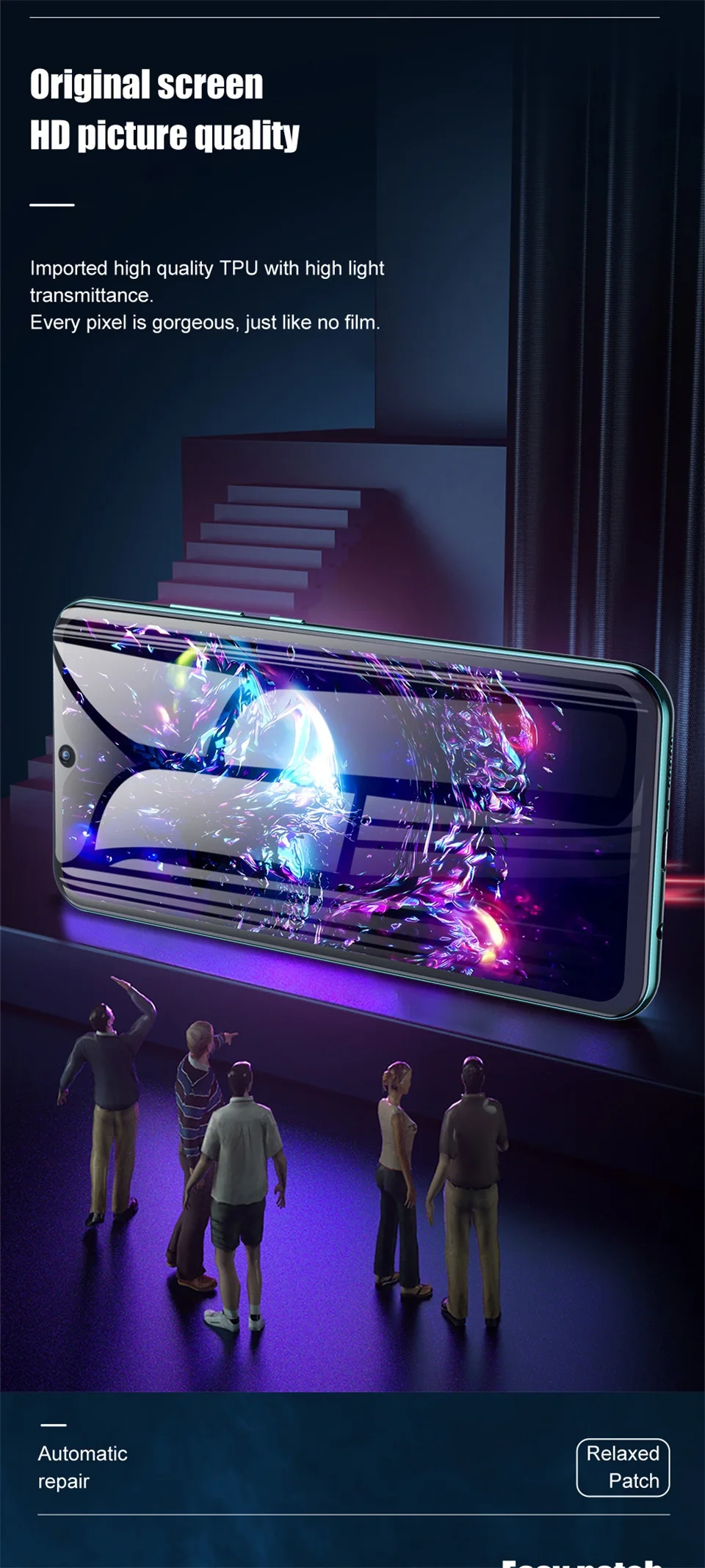 3 Stück HD Full Cover Hydrogel Film für Xiaomi Redmi Note 14 Pro 5G Plus Displayschutzfolie – Detail 7