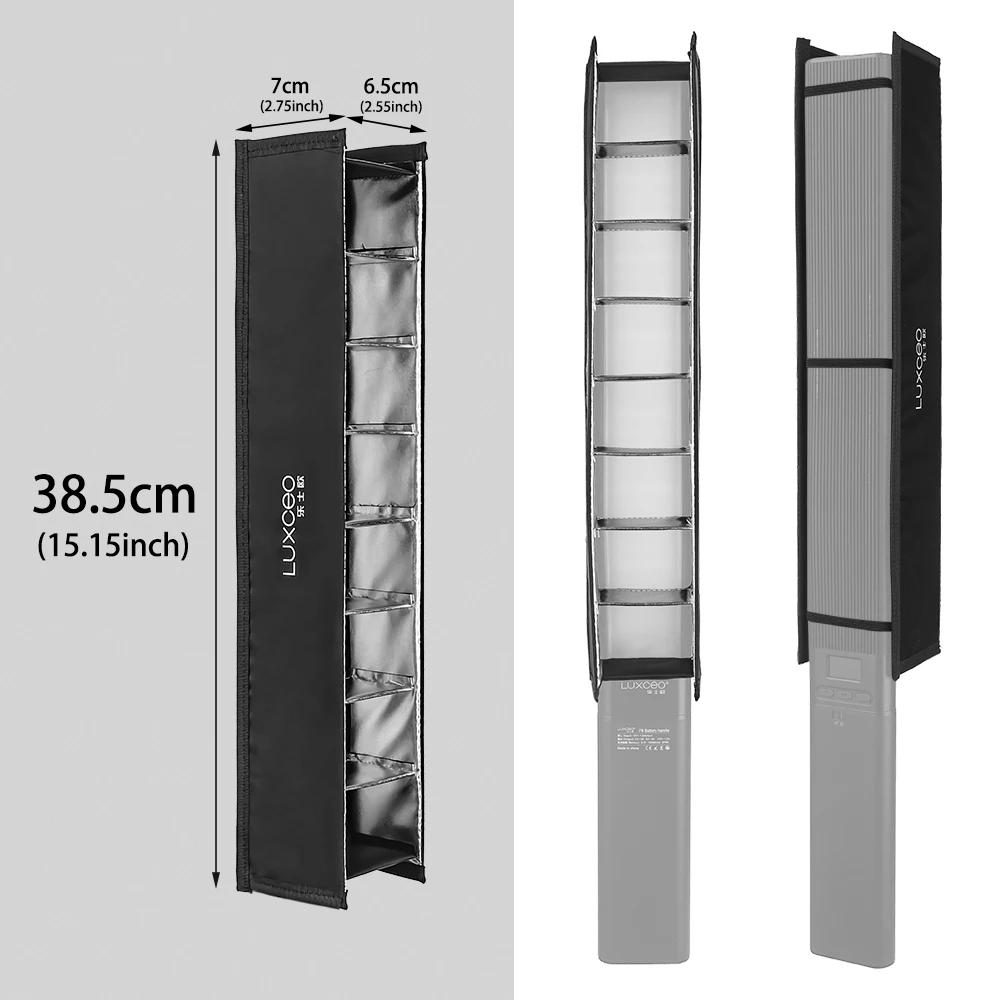 LUXCEO 휴대용 에그크래트 사진 소프트박스 그리드 휴대용 LED 조명 액세서리, P200/P6 용 소프트박스