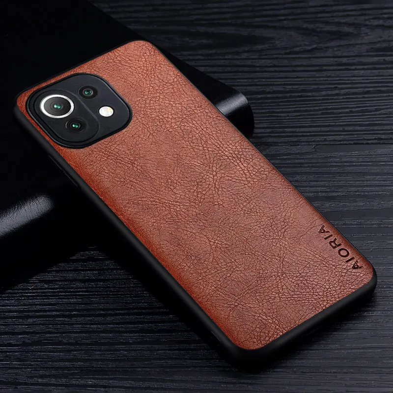 Elegant Leather Case with Retro Litchi Pattern