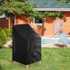 3 Sizes Dustproof Chair Organizer Stacked Chair Dust Cover Storage Bag Outdoor Garden Patio Furniture Protector Waterproof 6
