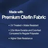 11ft Double Vented Patio Umbrella Replacement Canopy 8 Ribs Durable Olefin - UV Protective and Water Resistant Strong 2