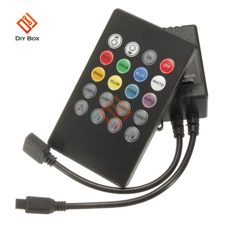 20 kláves muzika hlas senzor regulátor řádný IR daleký ovládání praktický domácí večírek RGB 3528 5050 LED svléknout se lehký RGB controllers