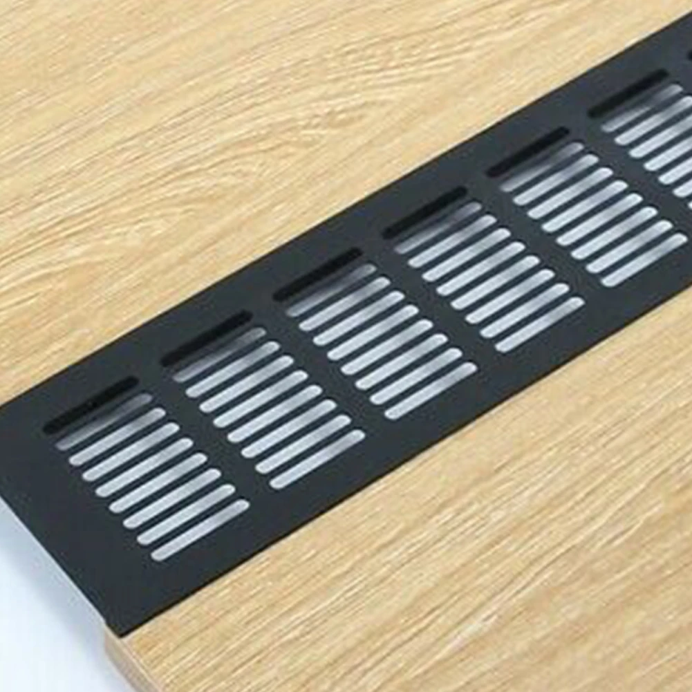 100mm Cabinet Air Vent Grille Wardrobe Air Vent Grille Aluminium Rectangular Ventilation Cover Furniture Breathable Hole