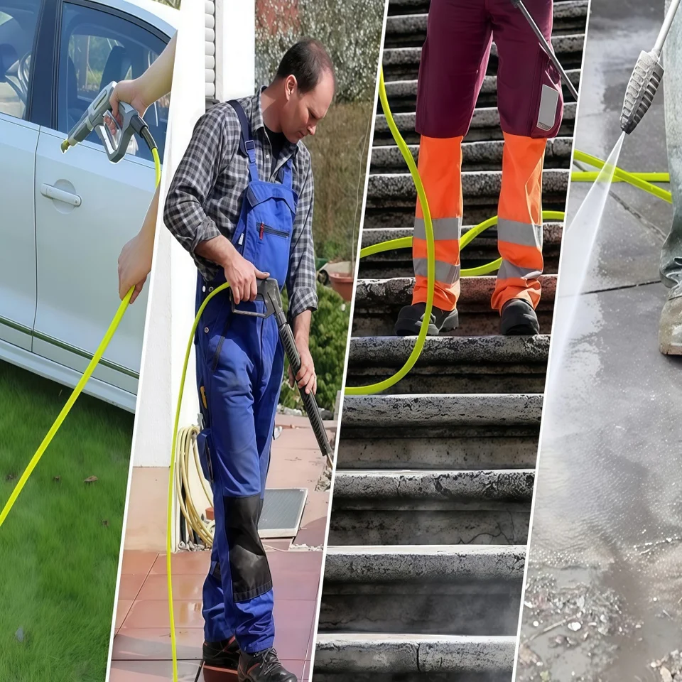 Manguera Alta Presión 5m Para Hidrolimpiadora M22 | 5800 Psi (40 MPa) | Conexión Rápida, Antitorceduras