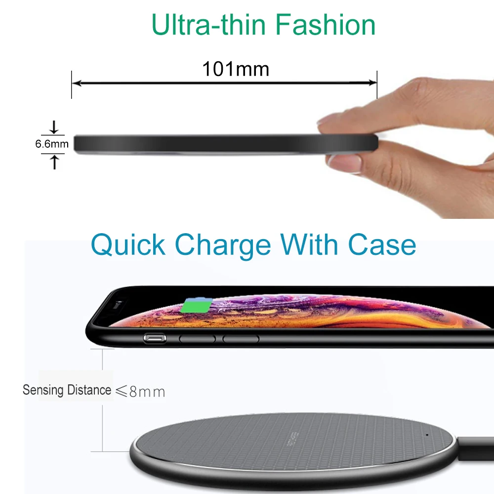 TORAS 30W Wireless Charger for iPhone 11 Xs Max X XR 8 Plus 30W Fast Charging Pad Ulefone Doogee Samsung Note 9 Note 8 S10 Plus