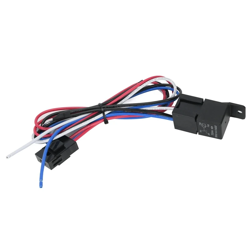 Car Cooling Fan Thermostat Switch Car Fan Sensor Relay Harness Kit 12V Automotive Accessories