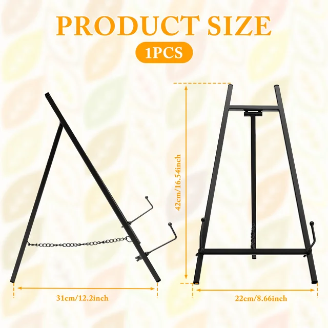 Mini Shelf Metal Small Easel Frame Painting Craft Holder Desktop Painting Table Name Card Stand Display Holder for Photo Wedding 6