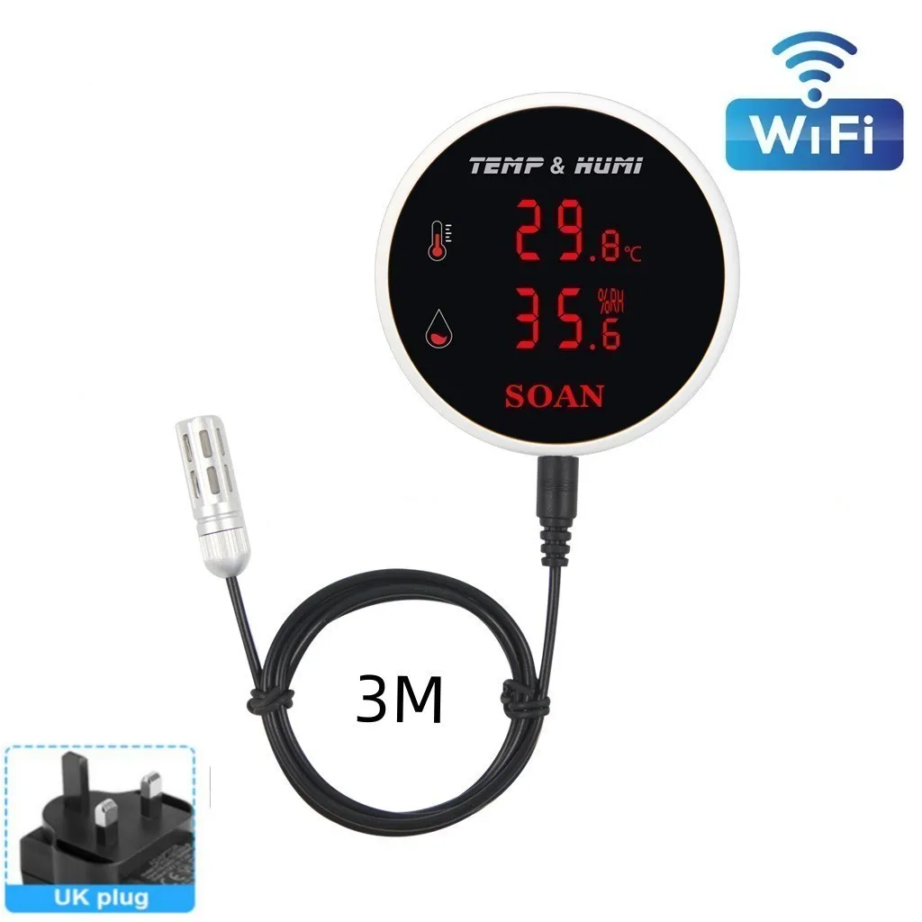Station Météo WiFi Zoegneer Mère-enfant - Écran LCD, 10 Capteurs, Alerts Smartphone, Pour Maison Ou Serre