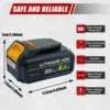 2 Pack of 6.0Ah 20V DCB206 Replacement Batteries for DeWalt 20V Max DCB205 DCB206 DCB207 DCB204 DCB203 DCB201 DCB200 DCB180 DCB 4