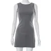 Woman Dress Sleeveless Knit Slim A-Line Female O-Neck Seveless Mini Dresses Sheath 2024 Summer Clothing Streetwear Y2K Qtraf2411 3