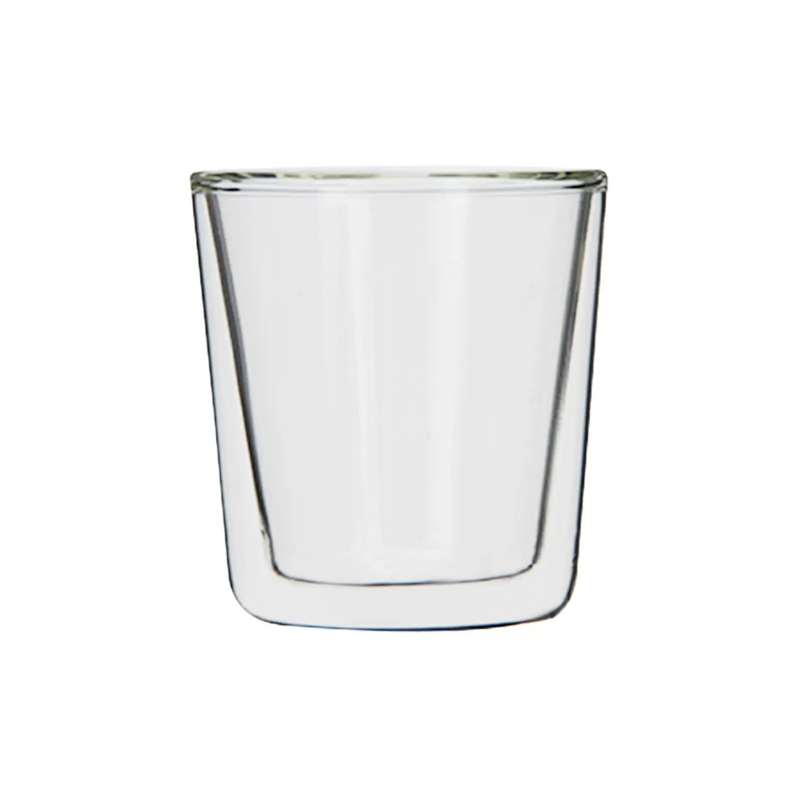 Double Walled Clear Heat Resistant Coffee Cups for Latte Espresso Beverage