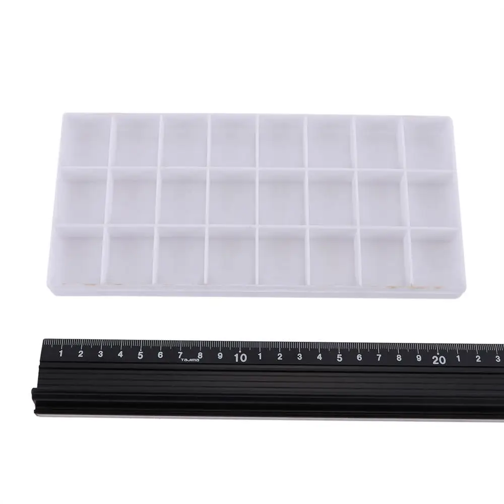 커버가 있는 플라스틱 아크릴 페인팅 구아슈 미술 그림 용품 컬러 팔레트 수채화 그리드 드로잉