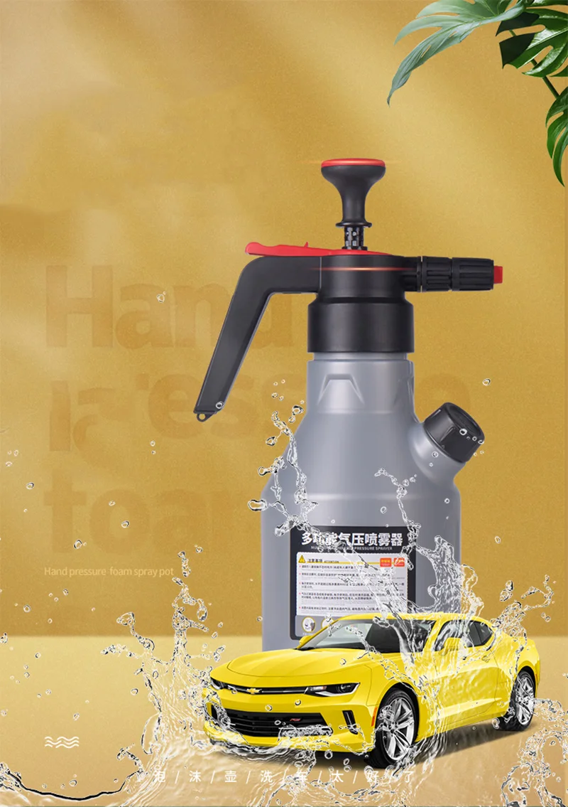 2l Car Washer Foam Car Washing Tool Car Wash Sprayer Foam Nozzle Garden  Water Bottle Auto Spary Watering Can Car Cleaning Tools