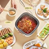 Steamer Electric Steam Pot Cooking Steaming Home 2-layer Transparent Food Dumplings Household Pan Warmer Multicooker 6
