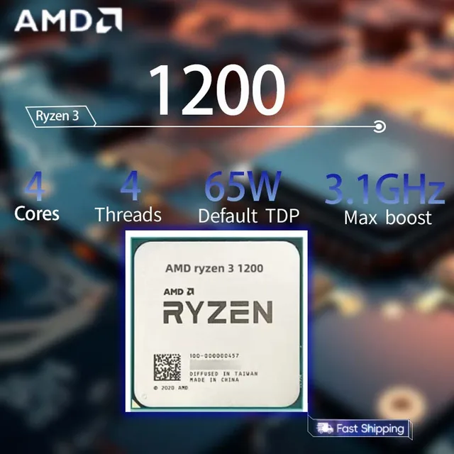 Processor Ryzen 1200 Tdp AMD Ryzen™ 1200 Quad Core Threads Max