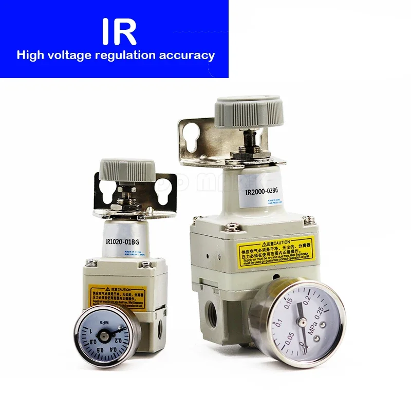 

IR1010 / 1020-01BG IR2000 / IR2010 / IR2020-02BG Precision Air Pressure Regulator Reducing Relief Valve