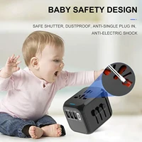 Universal Travel Adapter 3 USB 1 Type-C Port Fast Charging International Plug Adapter For EU UK US Australia Power Charger - Image 6