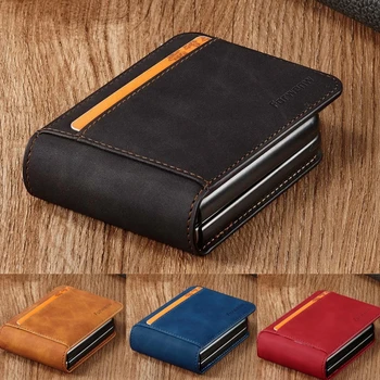 Housse en cuir à rabat Ultra fine pour Samsung Galaxy Z Flip 7 FE 6 5 4 3 Flip7 Flip6 5G, porte-cartes, portefeuille, étui de téléphone magnétique