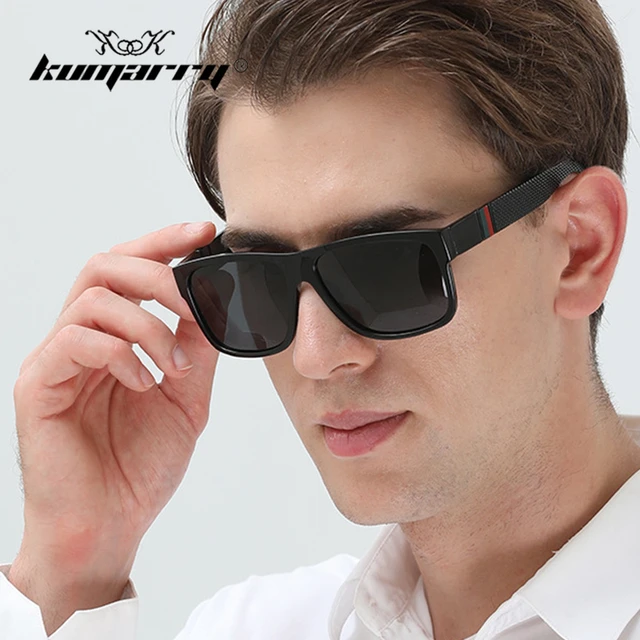 Fashion Polarized Sunglasses Men Square Brand Designer Mens