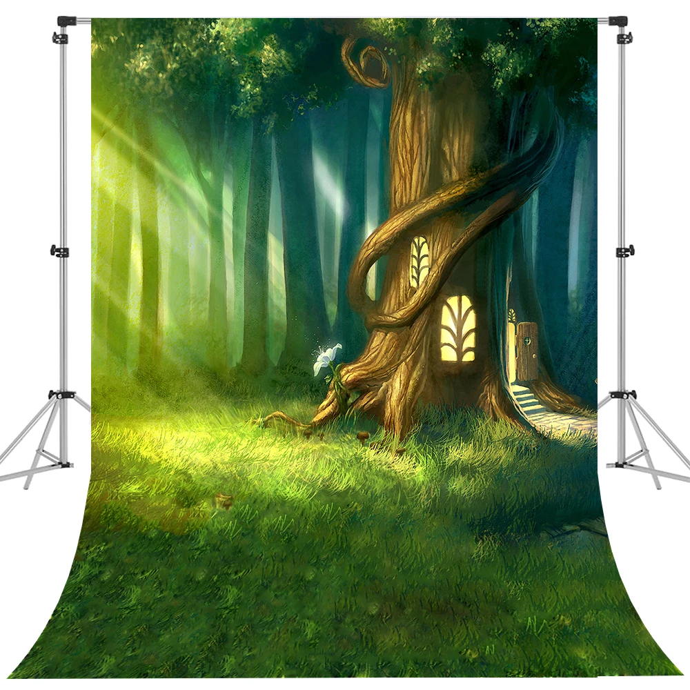 

Fairy Tale Dreamlike Nature Forest Photography Backdrops Baby Birthday Children Portrait Vinyl Photocall Backgrounds Photo Studi