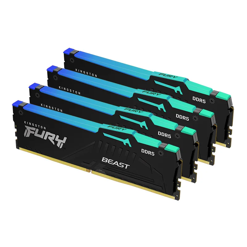 Kingston-fury Beast Mãe Ddr5 Rgb Desktop Amd Intel Cpu Ram 288 Pin 1.1v 8gb 16gb 32gb 4800 5200 5600 6000 Mhz - Imagem 6
