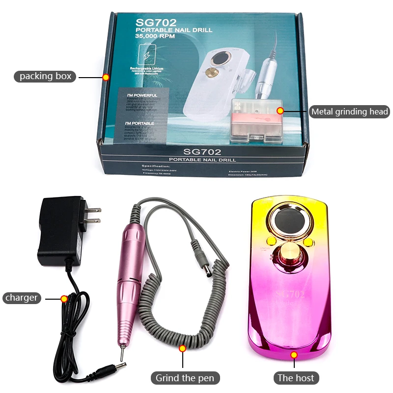 Professional Nail Drill Kit - 35000RPM