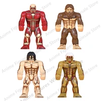 WM6148 Attack on Titan Levi Ackerman Eren Mikasa giant Annie Japanese anime bricks mini action toy figures building blocks Gifts 2