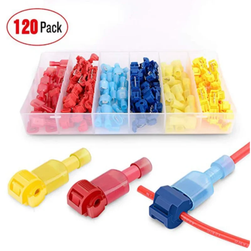 Description Picture 5 of itemT-Tap Connector Quick Electrical Cable Connector Snap Splice Lock Wire Terminal Crimp Wire Terminal