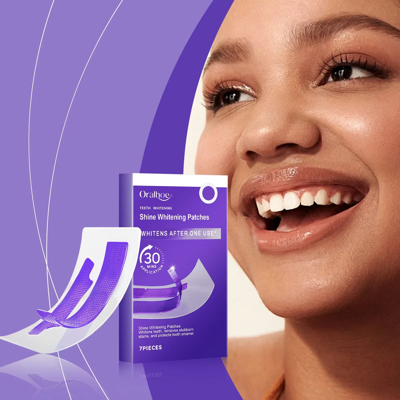 Purple Teeth Whitening Strips 3
