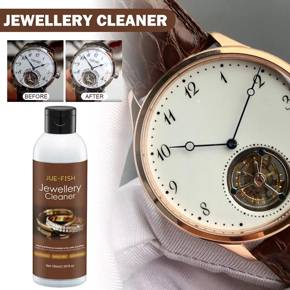 

100ML Jewelry Cleaner Gold Watch Diamond Polishing Tools Cleaning Liquid Cleaning Spray Polishing Clean Jewelry V1Q0