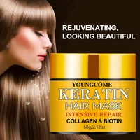 Masque capillaire réparateur, biotine, collagène, kératine, traitement des cheveux, après-shampooing, huile essentielle, nourrissant pour les cheveux secs et endommagés 4