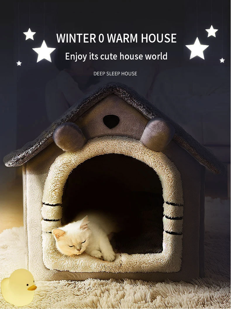Plush Warm Pet House For Dogs and Cats