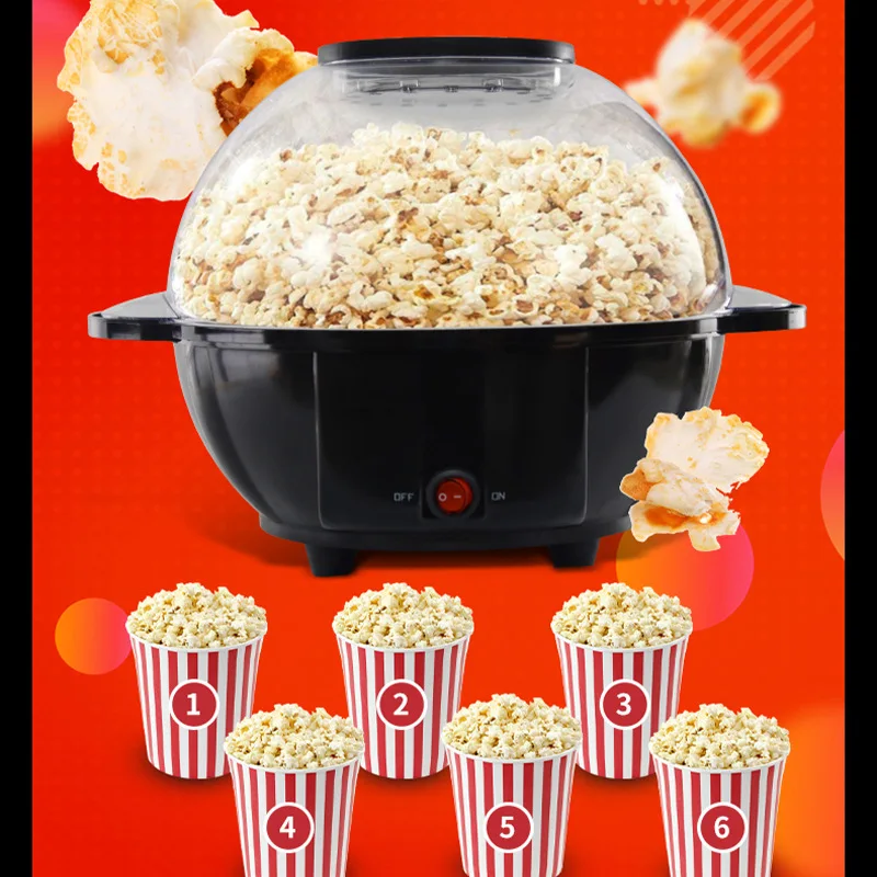 Domestic small automatic popcorn machine children can put sugar popcorn  ball popcorn machine - AliExpress