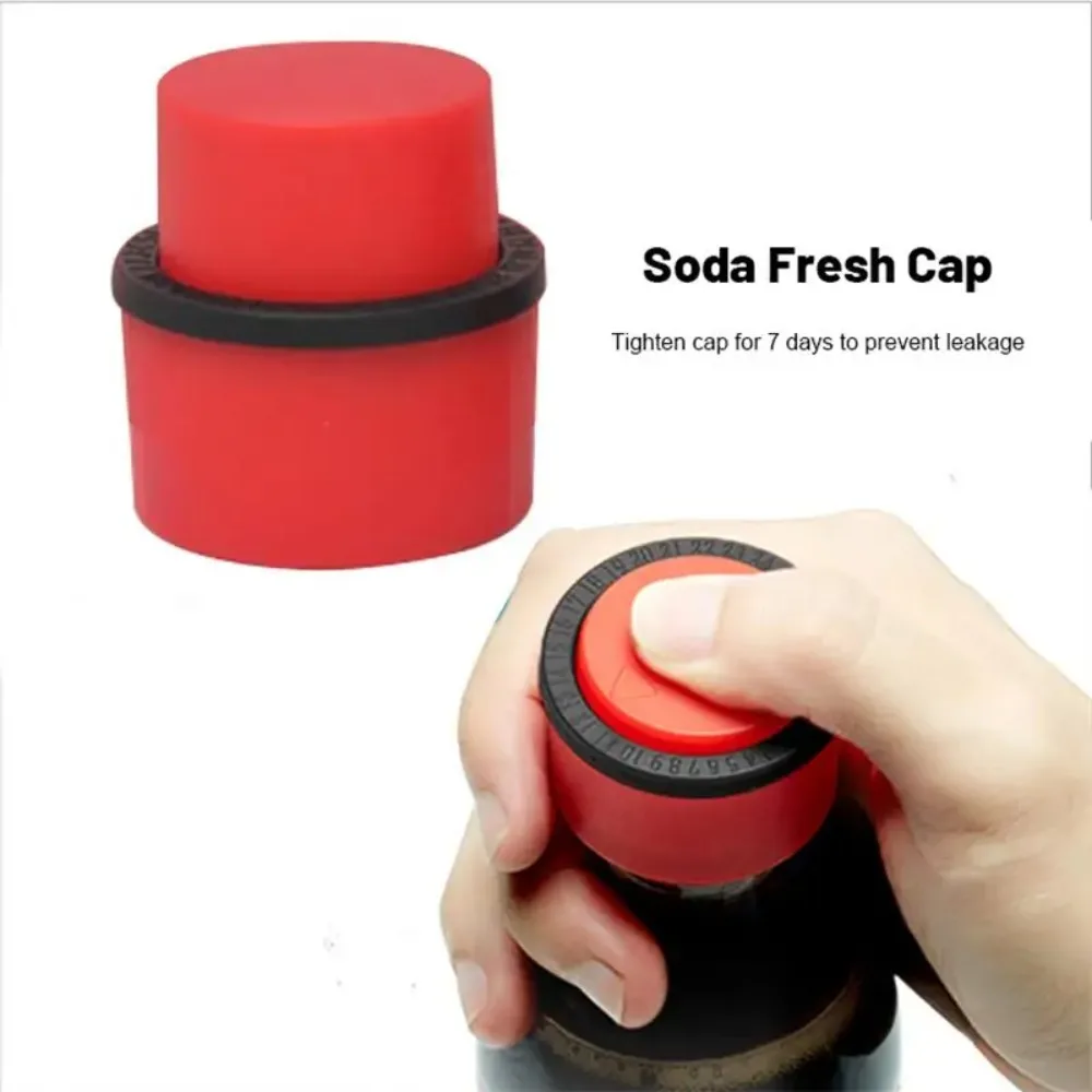 Press Type Aerated Soda Sealer Soda Beverage Beverage Cola Stopper Protector Carbonated Holder Bottle Pump Cap bottle cap stopper