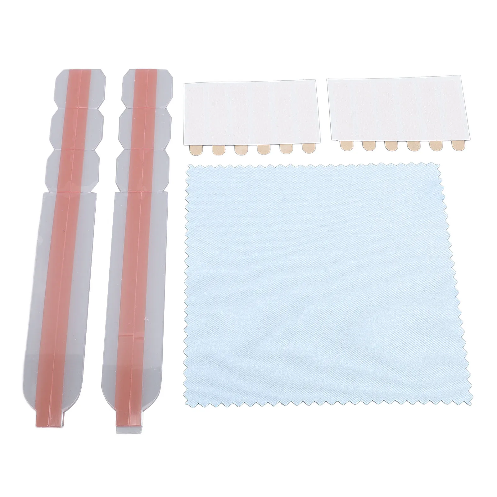 5 Set Privacy Filter Adhesive Strips Double Sided Adhesive Strips with Plastic Slide Mount Holder Tabs for Computer