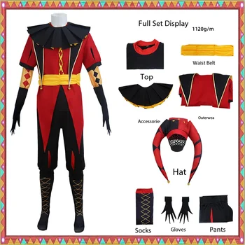 Costume cosplay Freak Circus, uniforme da clown da circo per cosplay, abito per performance di personaggi anime